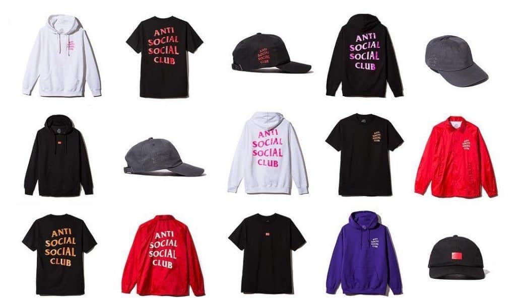 Các sản phẩm của Anti Social Social Club chủ yếu là áo phong, hoodie cùng các phụ kiện Streetwear khác