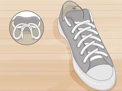 Cách thắt dây giày Nike Air Force 1 giấu dây cho lỗ số chẵn đơn giản