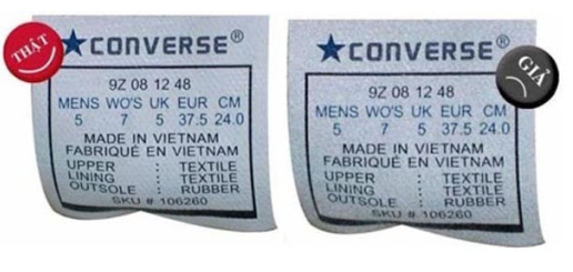 Thắc mắc: Làm sao để biết giày Converse chính hãng?