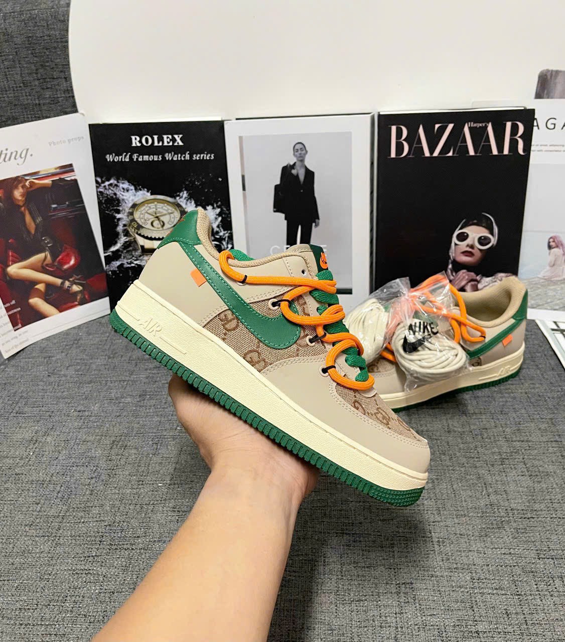 Giày Nike Air Force 1 Low ID Gucci x Off-White Like Auth