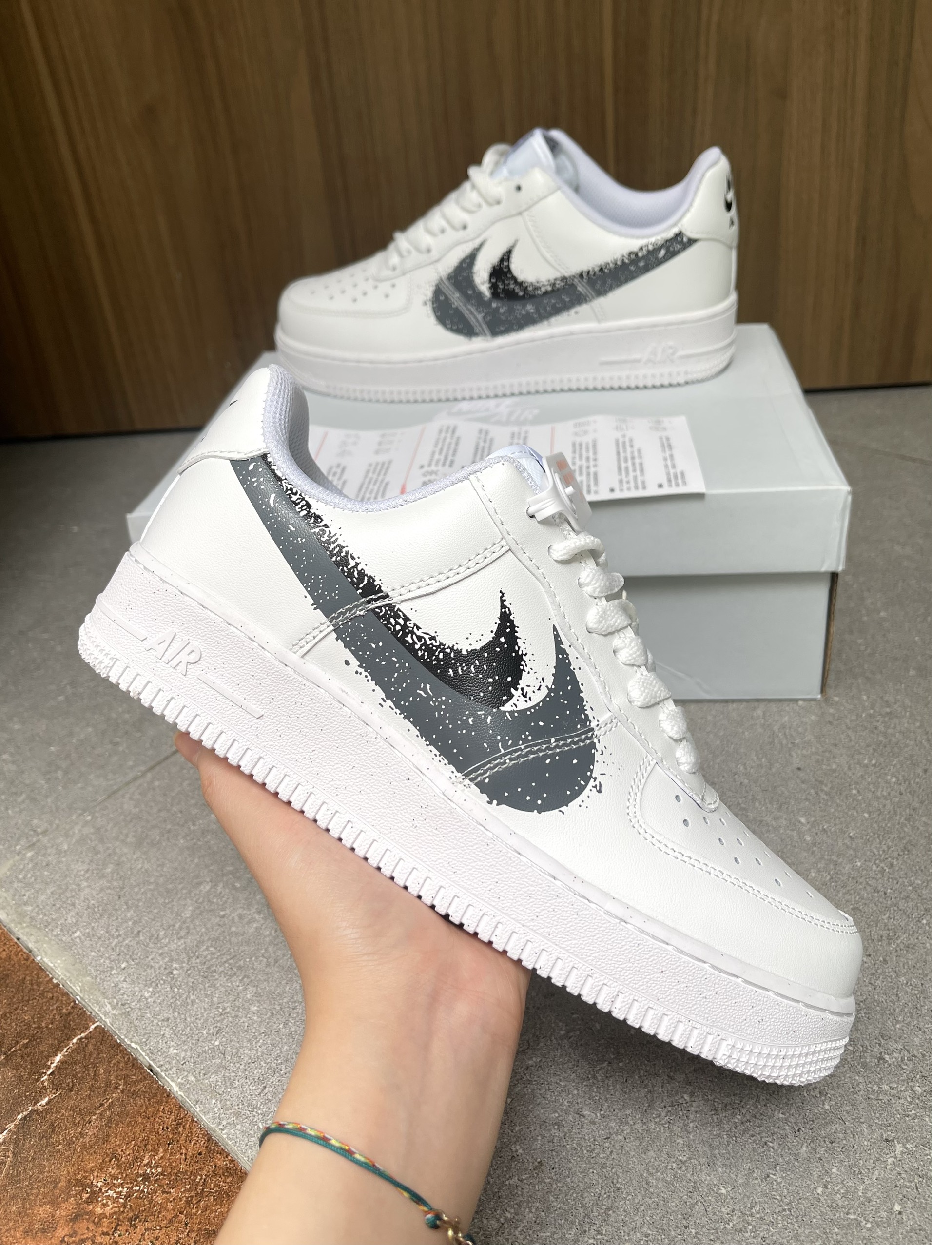 Giày Nike Air Force 1 Low 07 Cool Gray Like Auth