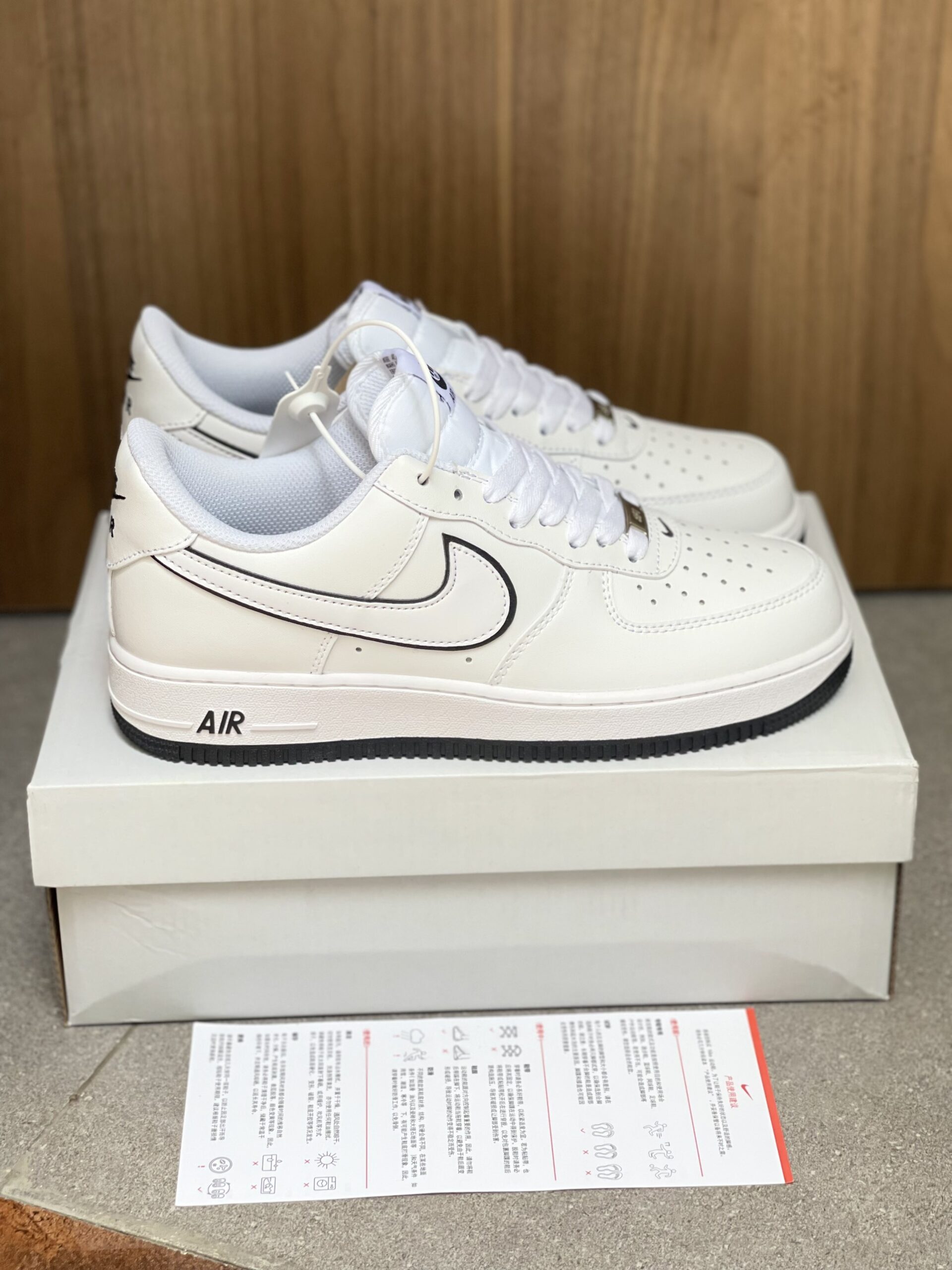 Giày Nike Air Force 1 Low White Black Bestquality