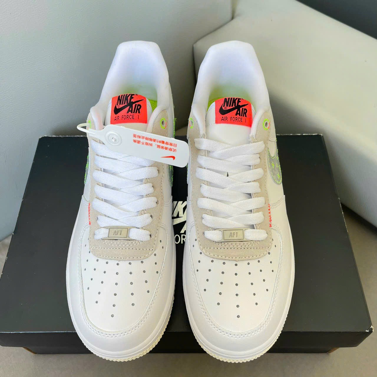 Giày Nike Air Force 1 Low Just Do It White Stitch Best Quality