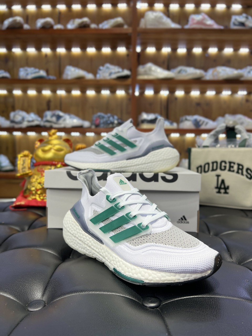 Giày Adidas 8.0 White Green Like Auth