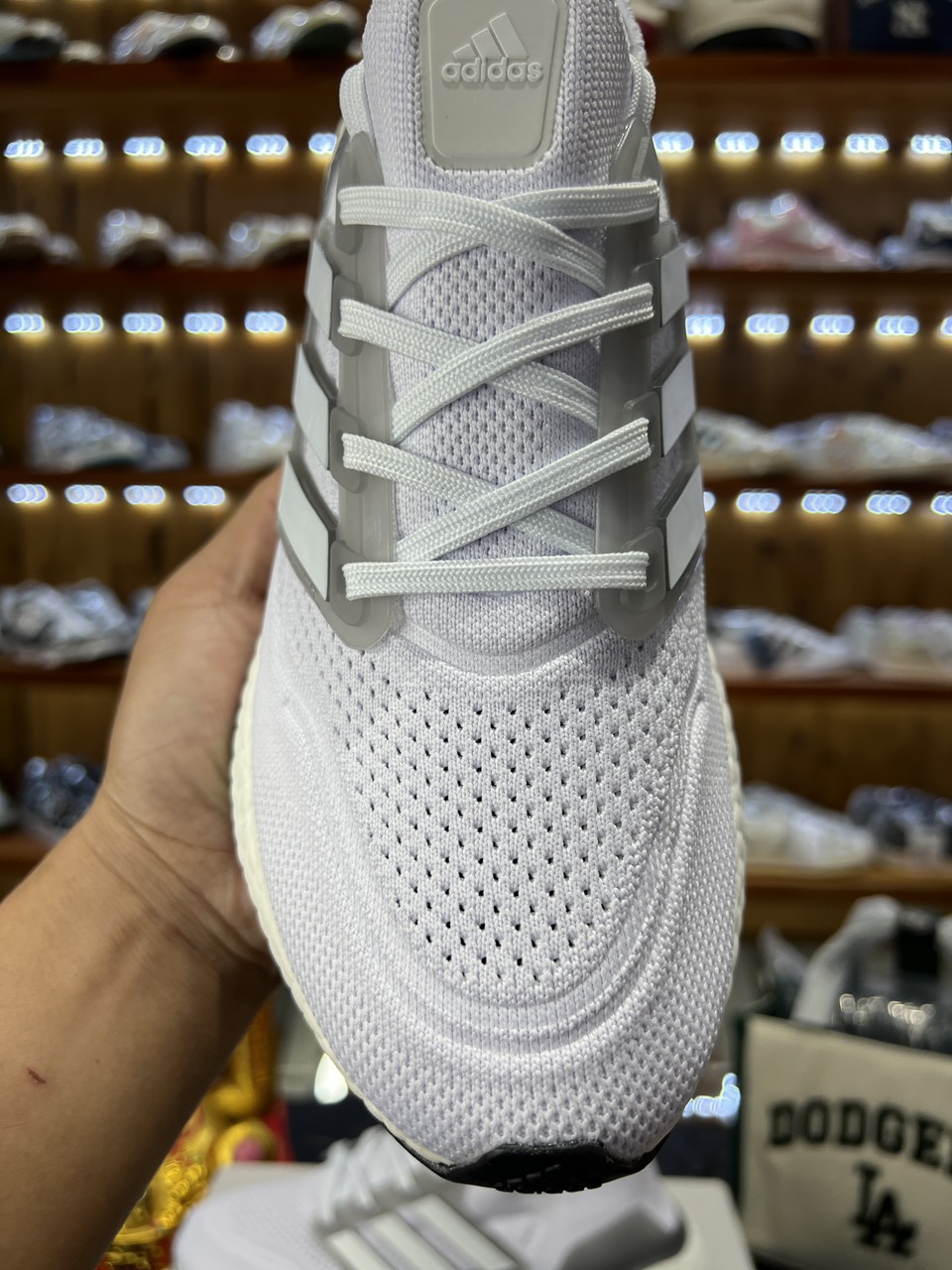 Giày Adidas 8.0 White Grey Like Auth