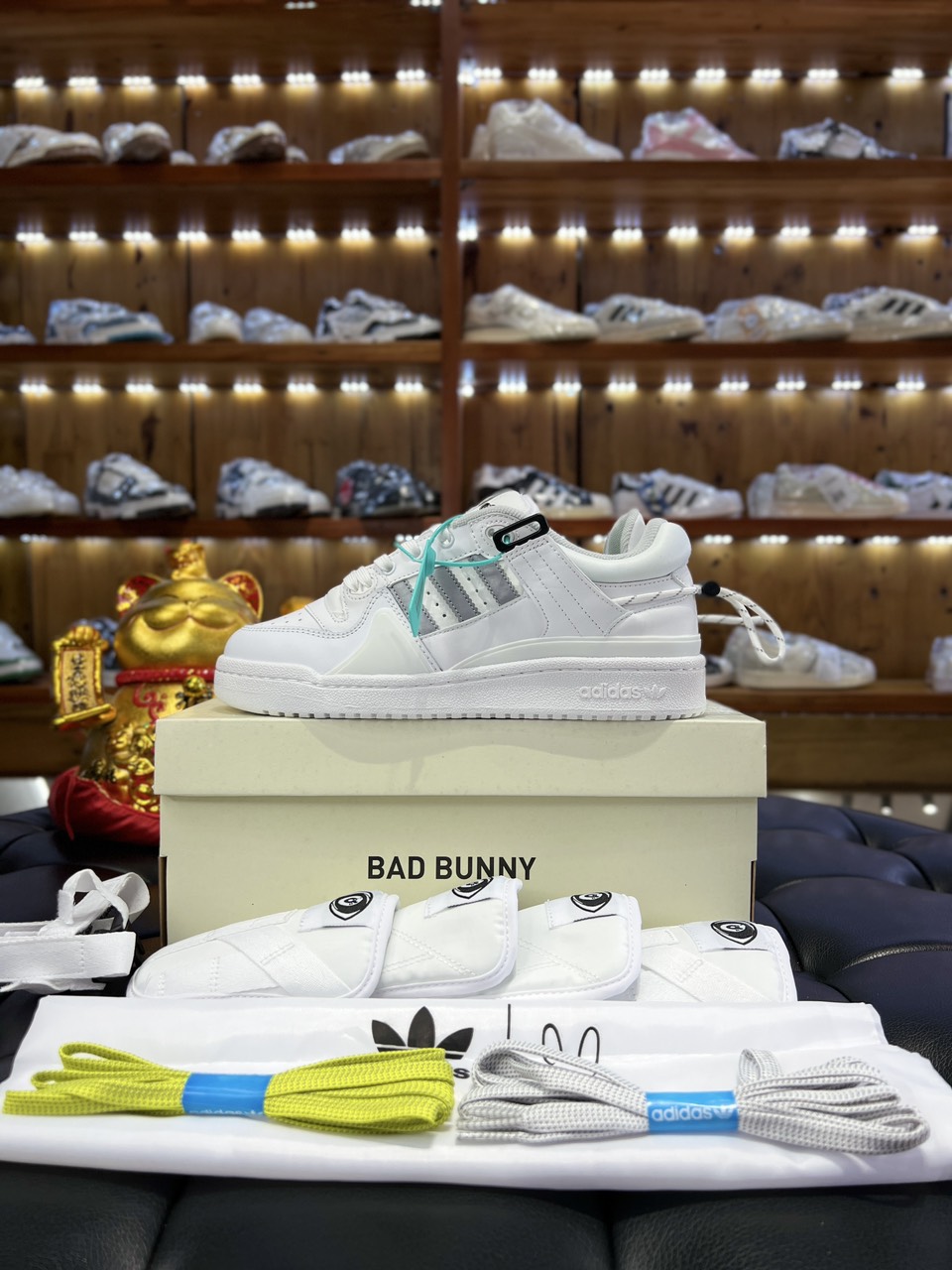 Giày Adidas Forum Buckle Bad Bunny White Grey Best Quality