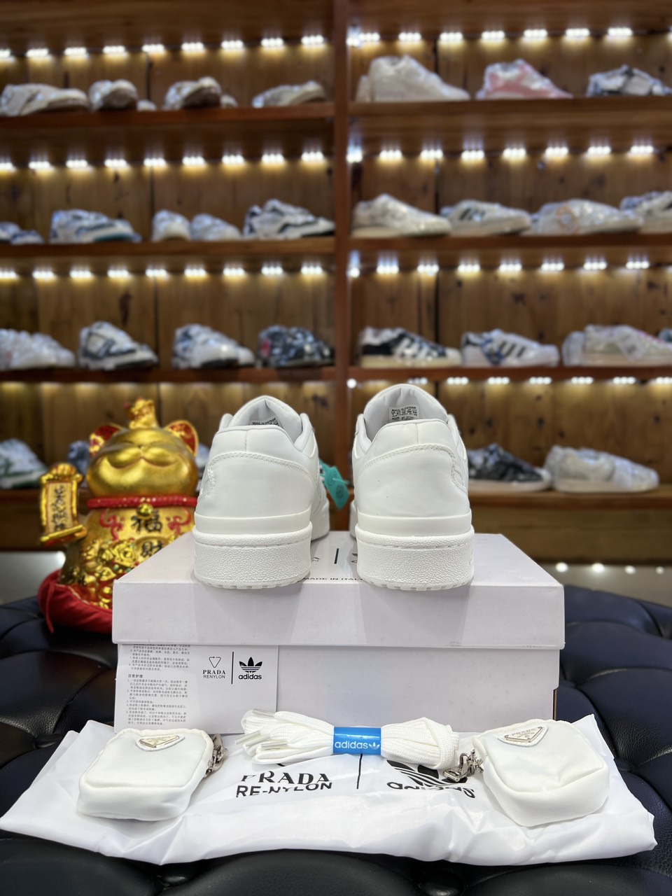 Giày Adidas Forum Prada Full White Best Quality