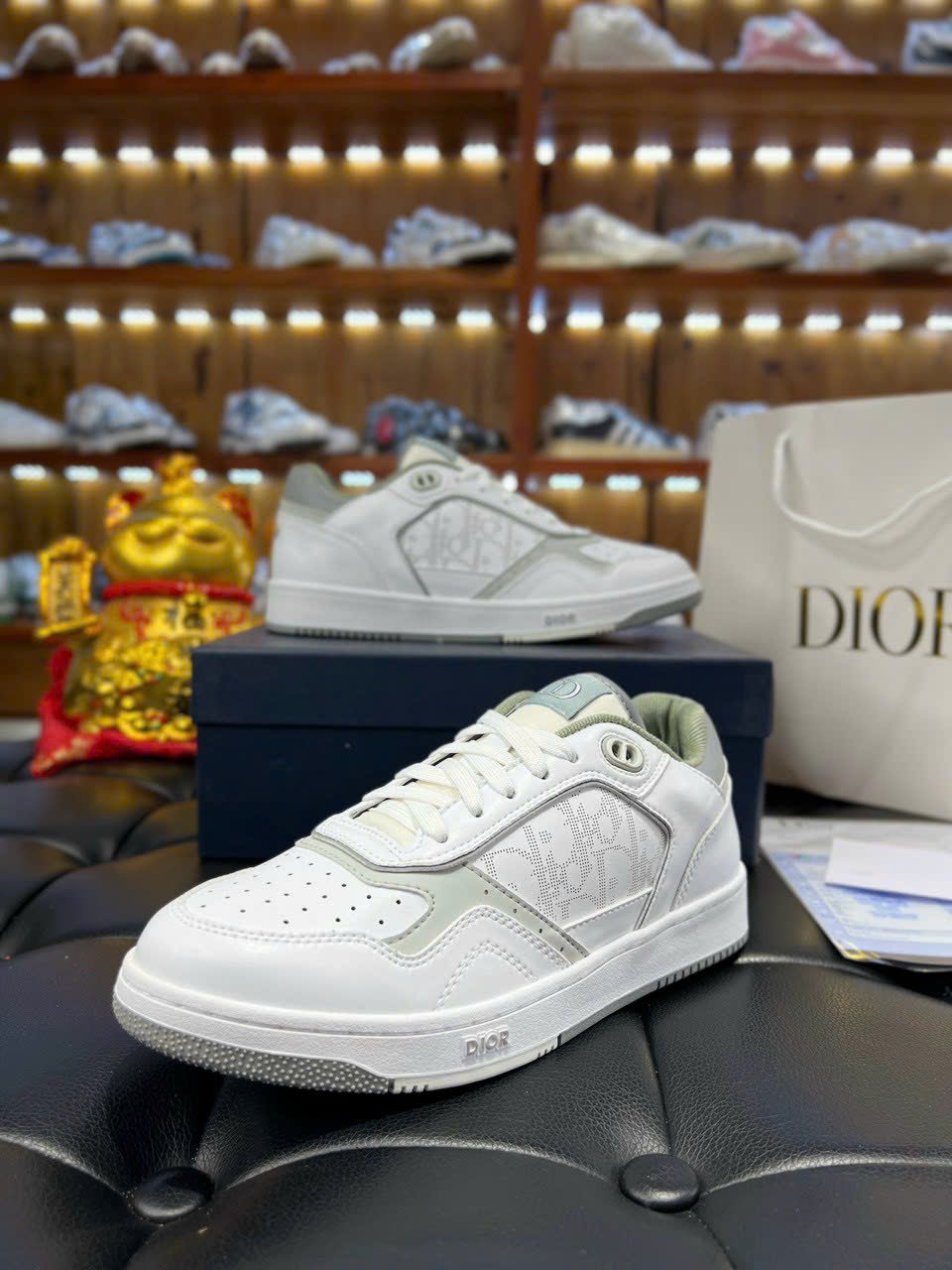 Giày Dior B27 Low Dior Oblique Galaxy White Like Auth