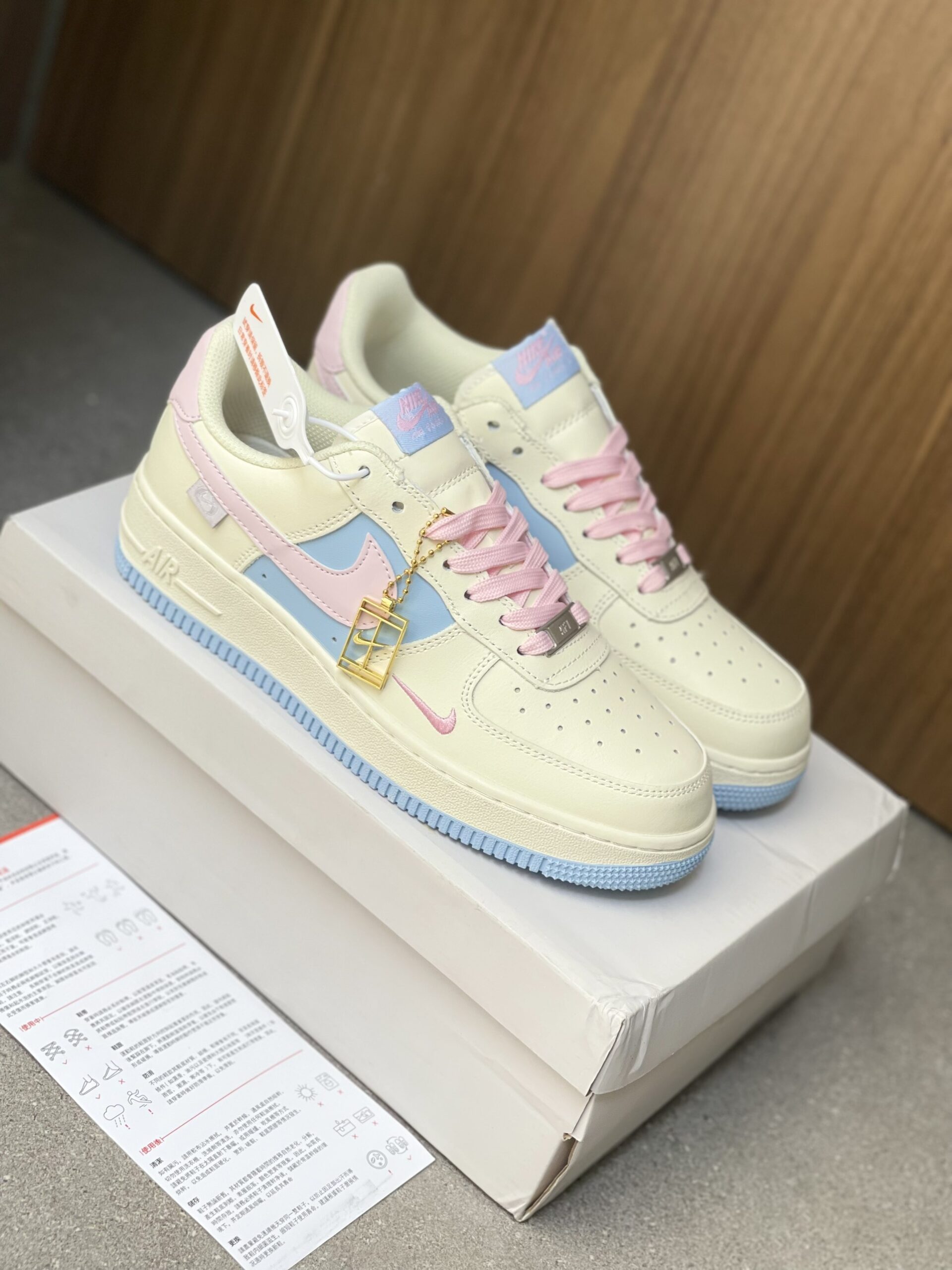 Giày Nike Air Force 1 Low Pink Blue 2023