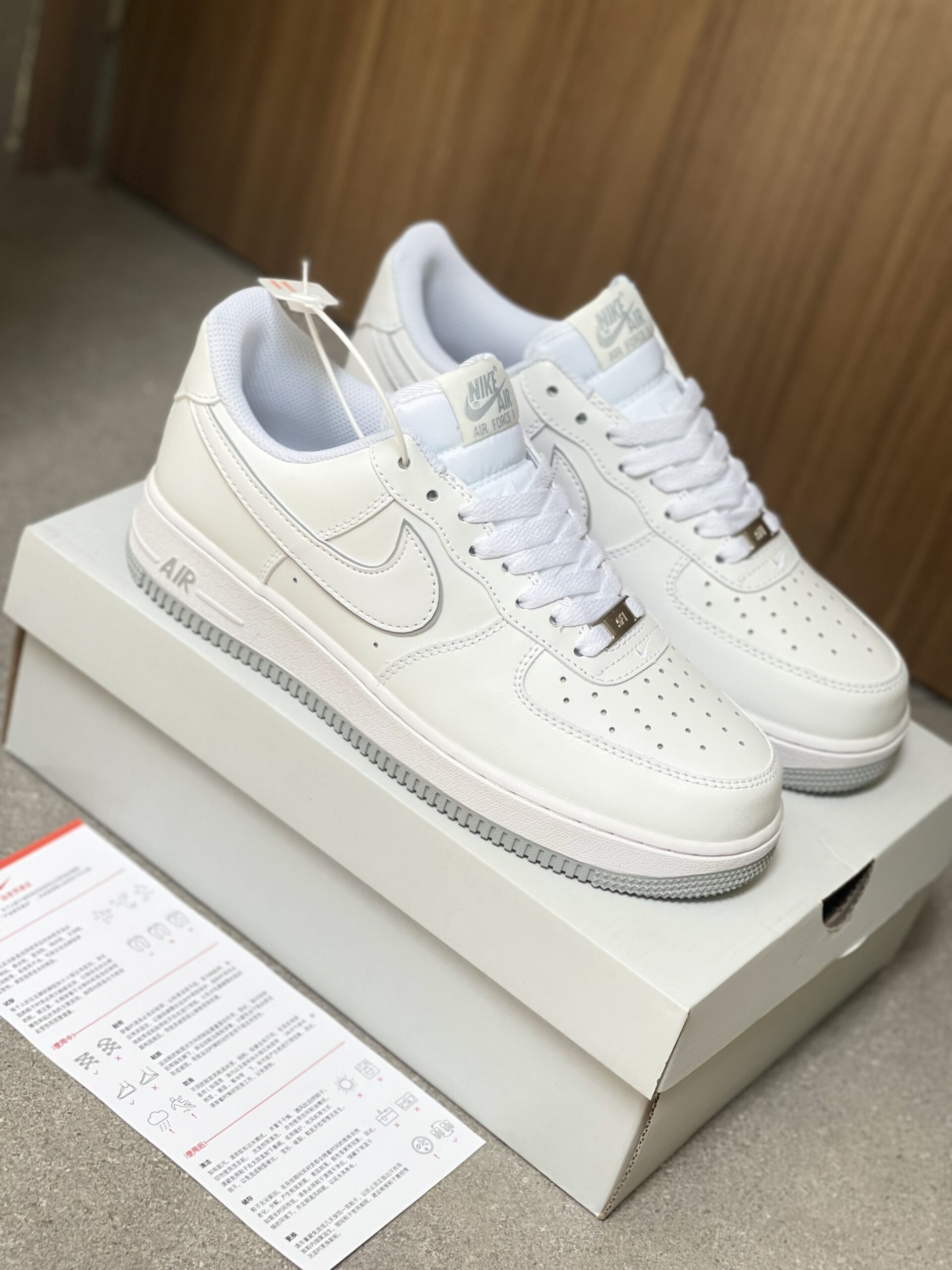 Giày Nike Air Force 1 Low White Grey