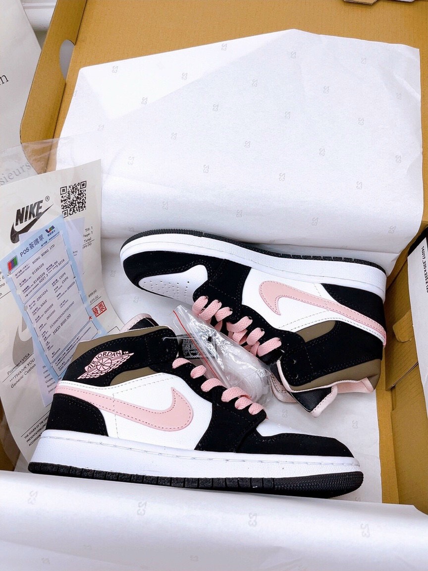 Giày Nike Air Jordan 1 MId  Peach Mocha Hồng