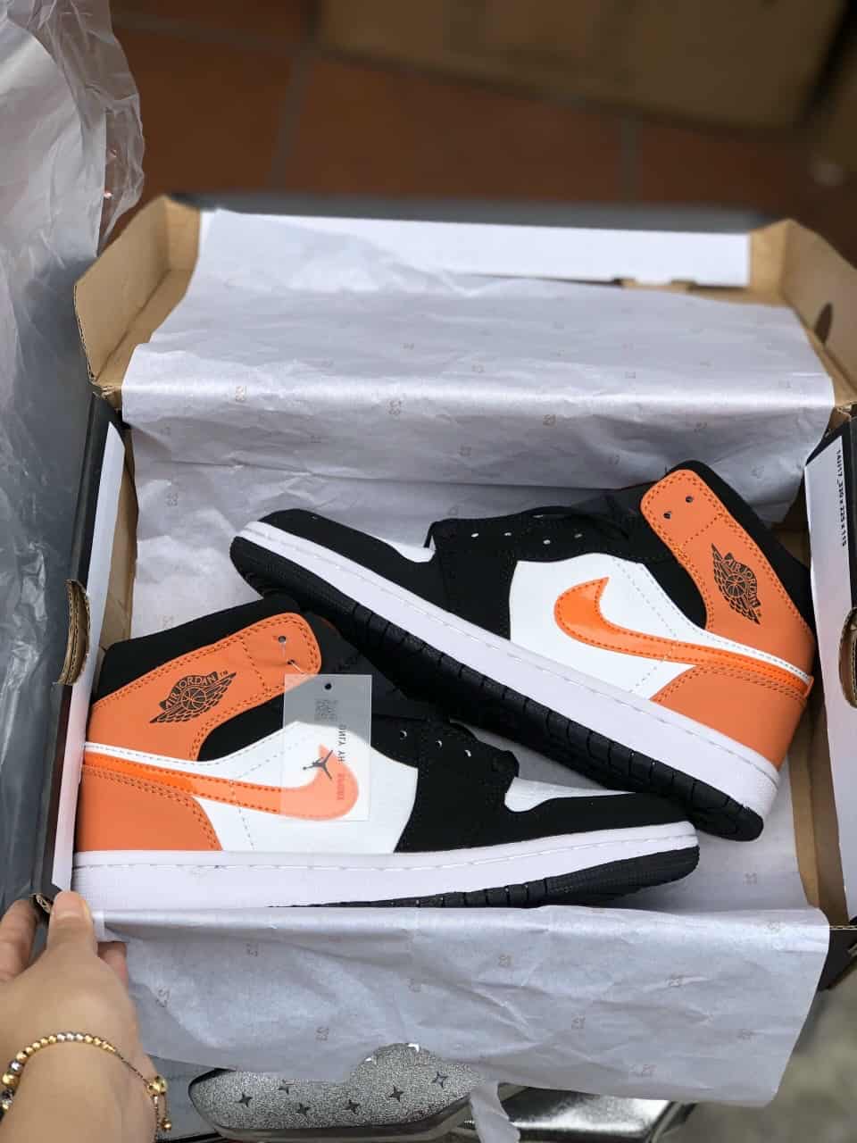 Giày Nike Jordan 1 High Orange Black