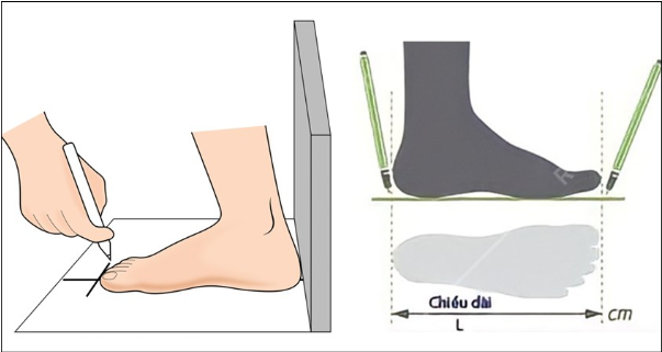 Đo chân chuẩn xác giúp chọn size AF1 nam phù hợp