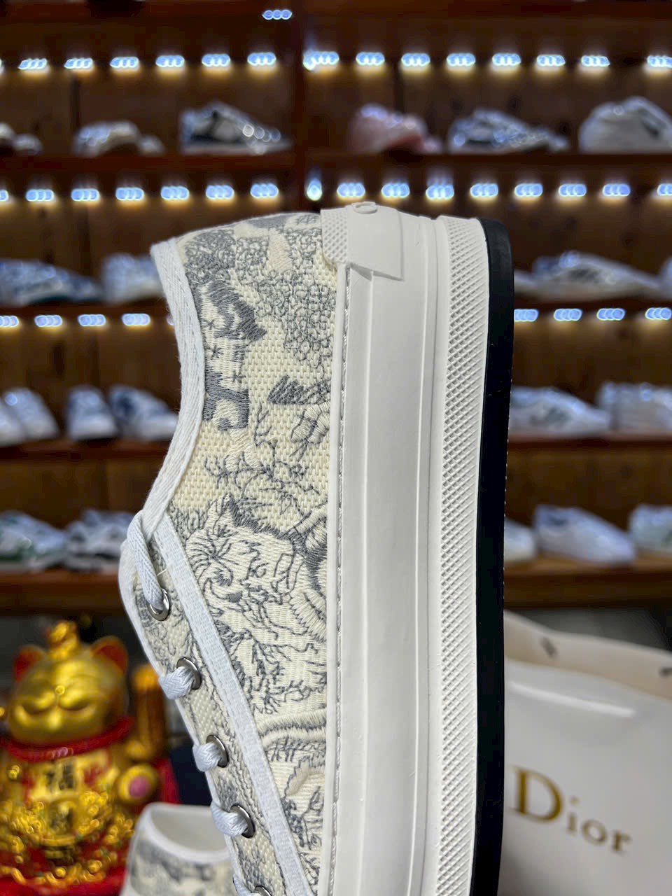 Giày Dior Walk'n' Platform Sneaker Gray Toile Cotton Canvas Best Quality