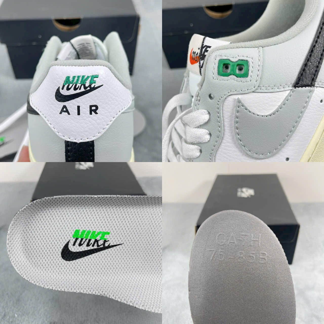 Giày Nike Air Force 1 Low Split Light Silver Best Quality