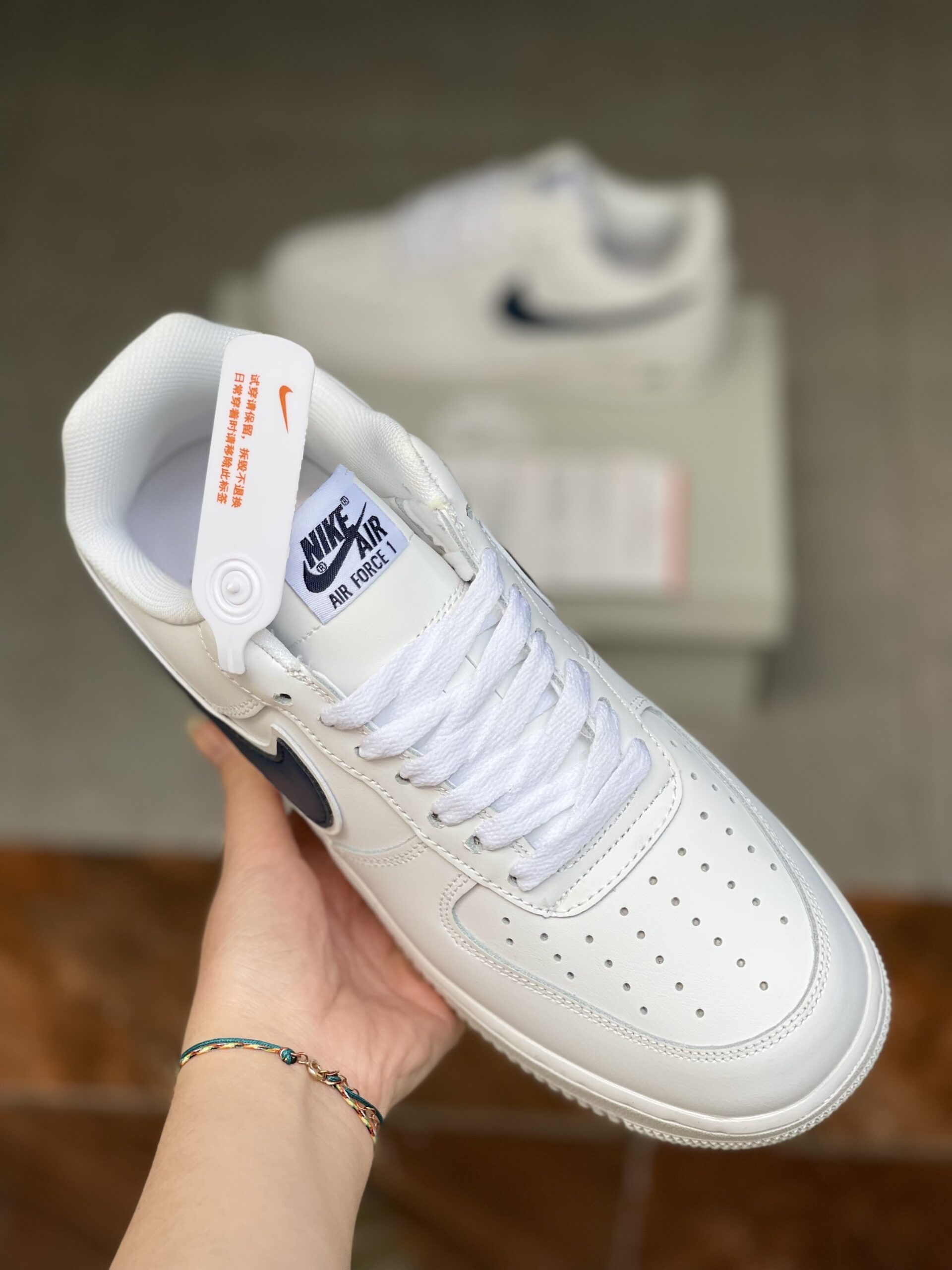 Giày Nike Air Force 1 Low White Deep Royal Like Auth