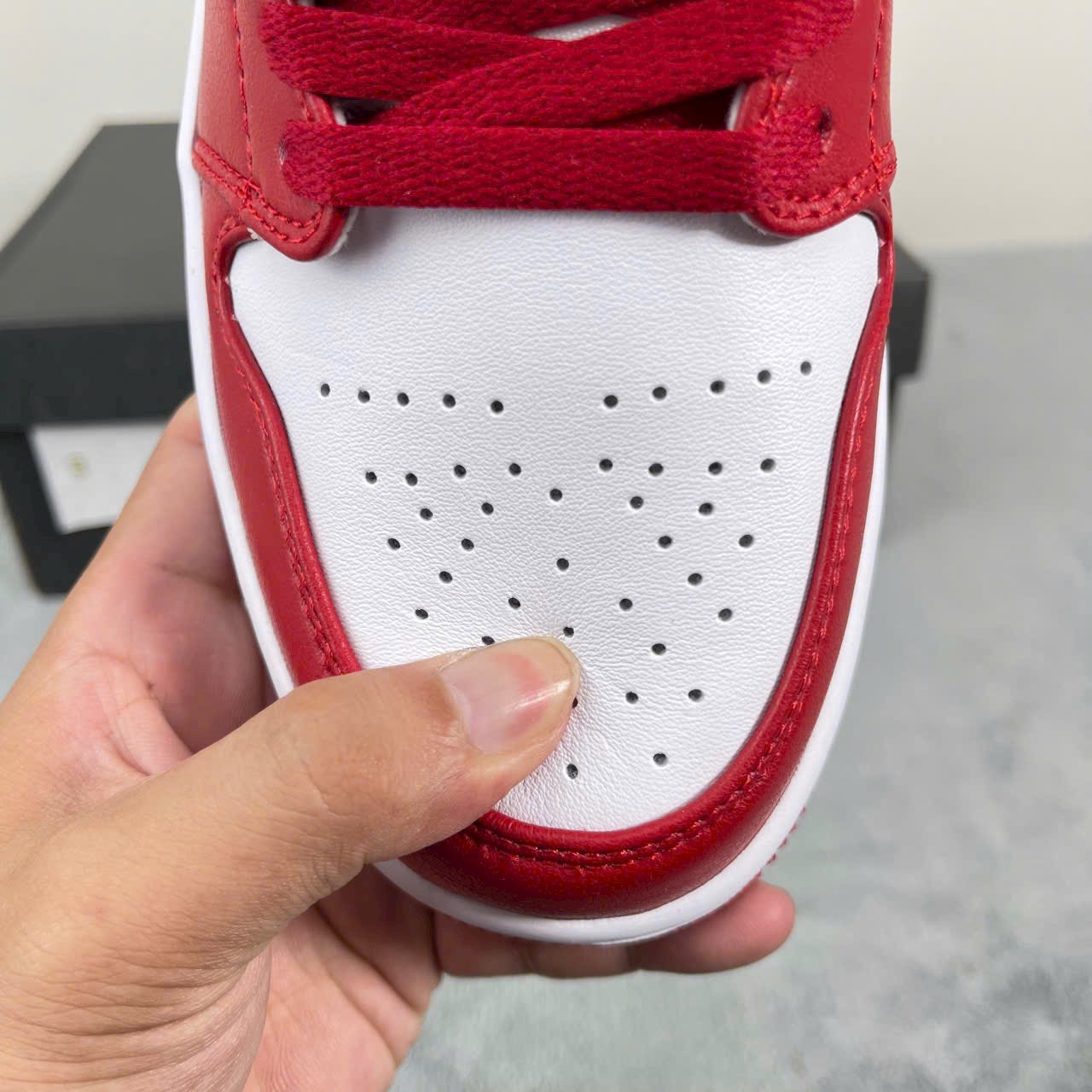 Giày Nike Air Jordan 1 Low Cardinal Red Like Auth