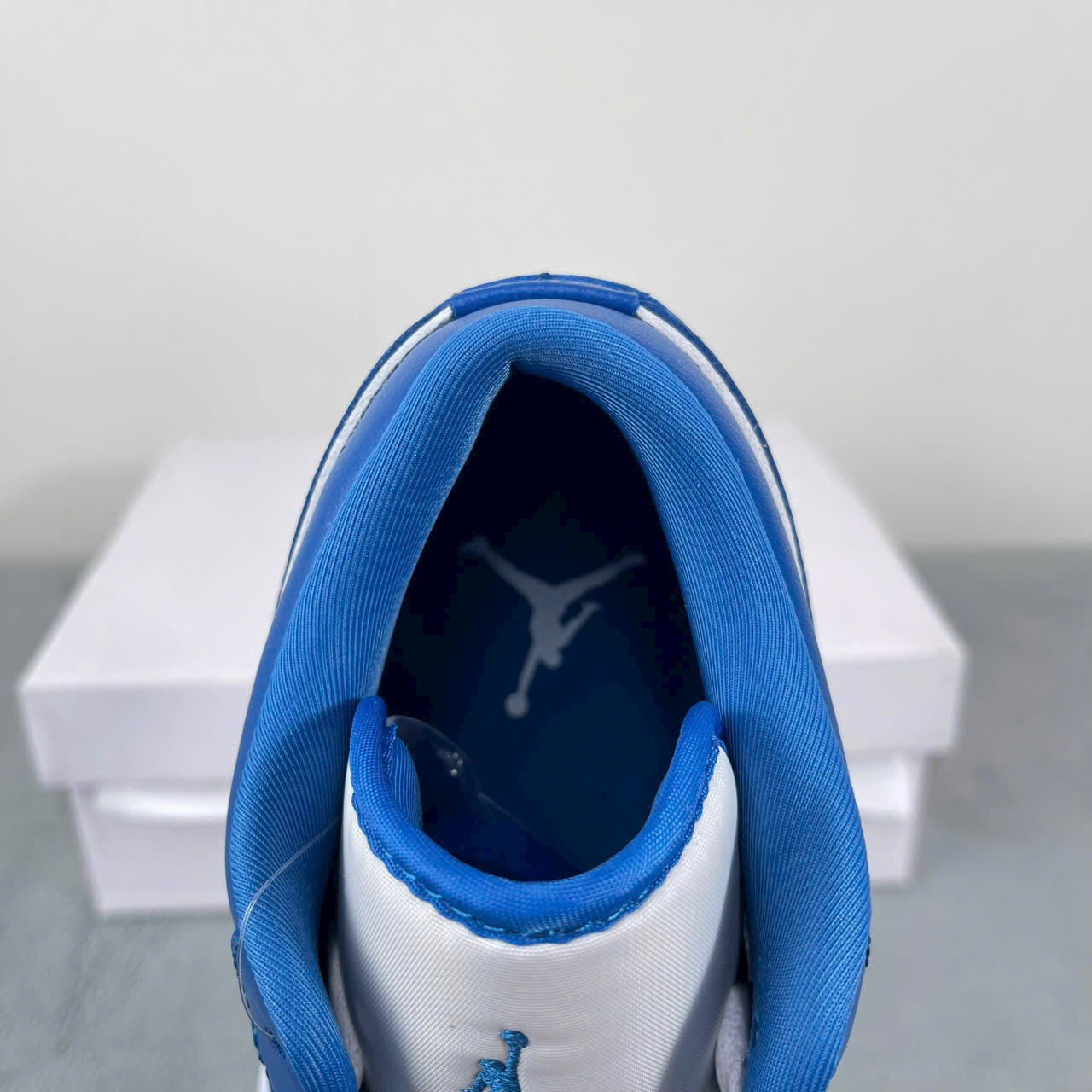 Giày Nike Air Jordan 1 Low White Dark Marina Blue Like Auth