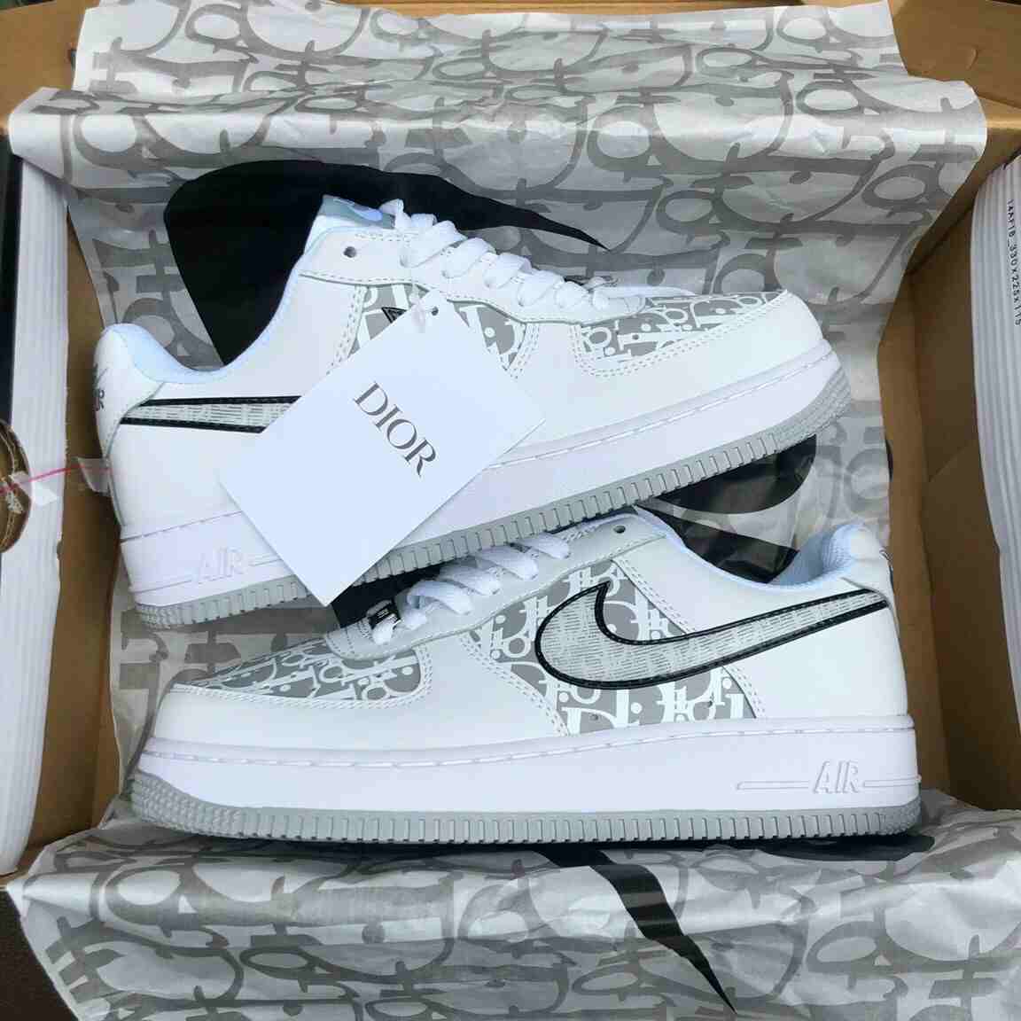 Custom Nike Air Force 1 07 Low  Dior  Qs Custom Sneakers