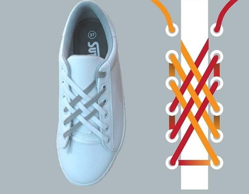 Cách buộc dây giày đá bóng hình bàn cờ mang đến sự tính tế, thẩm mỹ và thời trang
