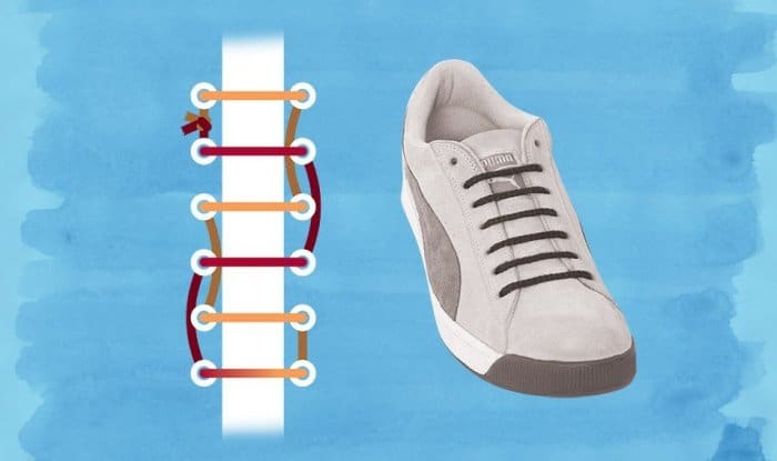 Cách buộc dây giày giấu nút thắt tiện lợi cho các hoạt động mạnh