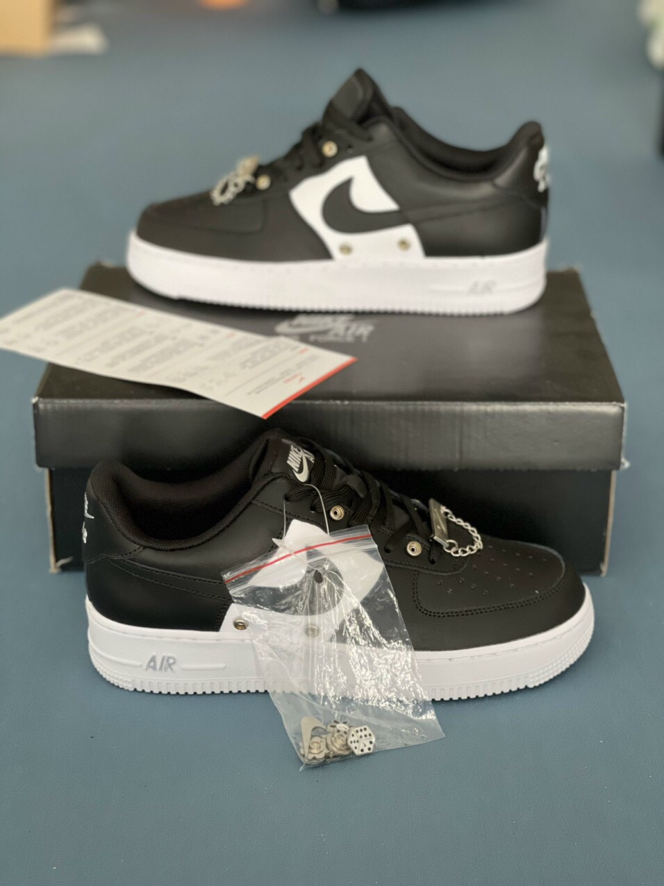 Nike Air Force 1 ’07 Premium Panda Trắng Đen Siêu Cấp