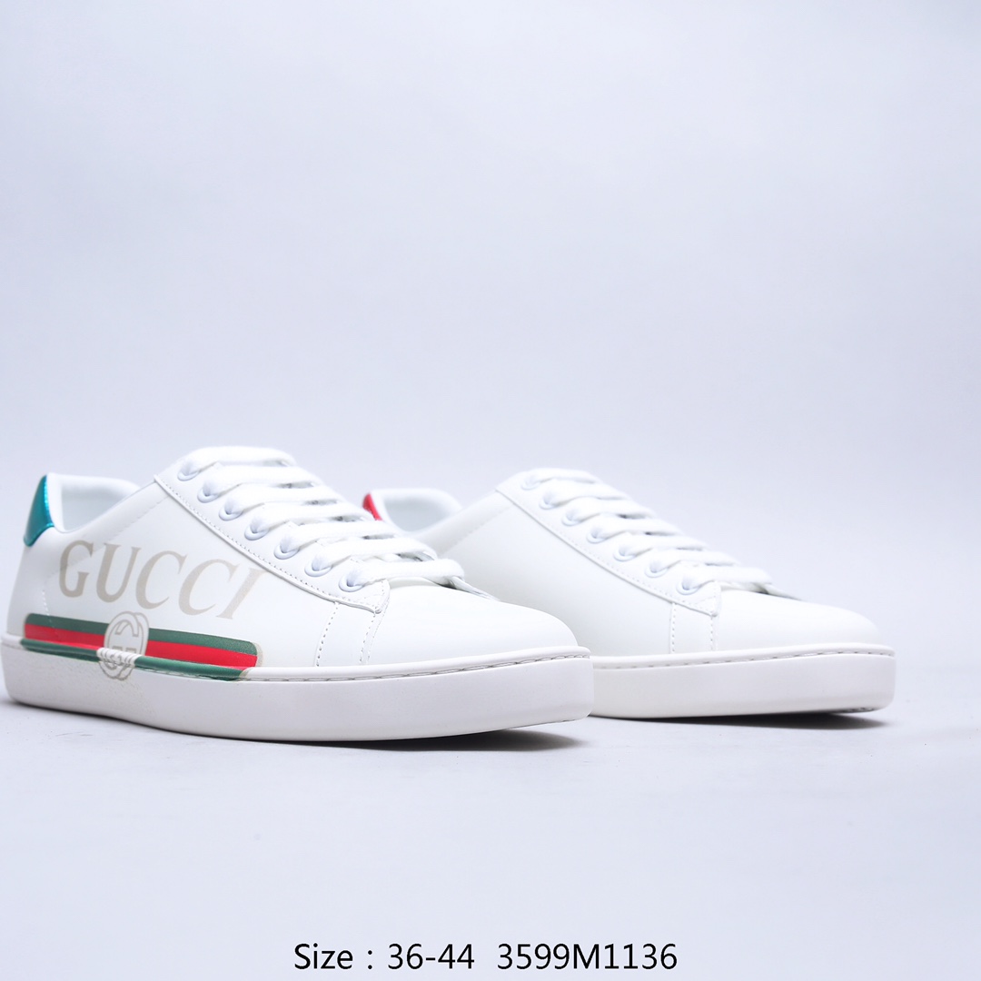 Giày Gucci Ace logo Leather Gucci