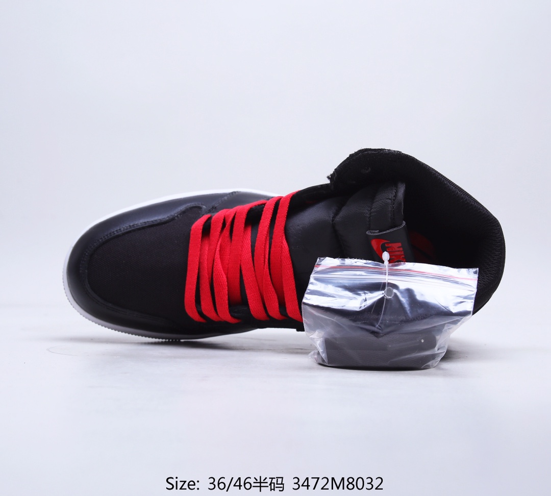 Giày Nike Air Jordan 1 Retro High Black Satin Gym Red