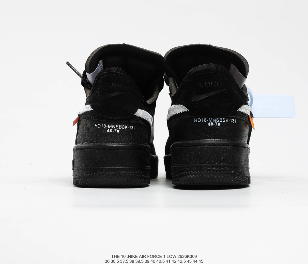 Giày Off-White x Nike Air Force 1 Low Black White