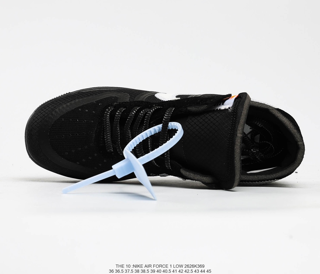 Giày Off-White x Nike Air Force 1 Low Black White