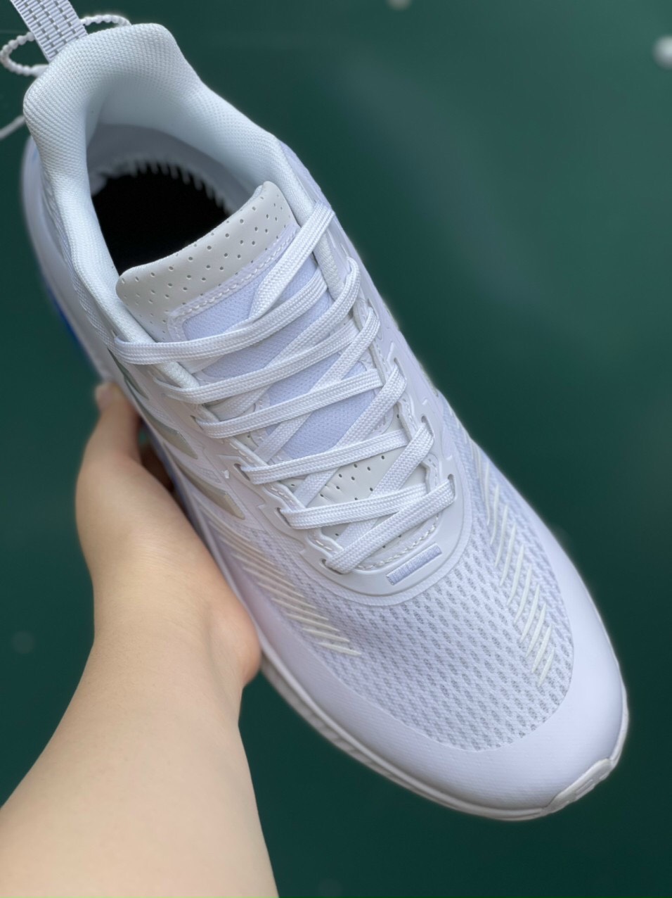 Giày Adidas Alphabounce 2022 Trắng Đế Xanh Rep 1:1