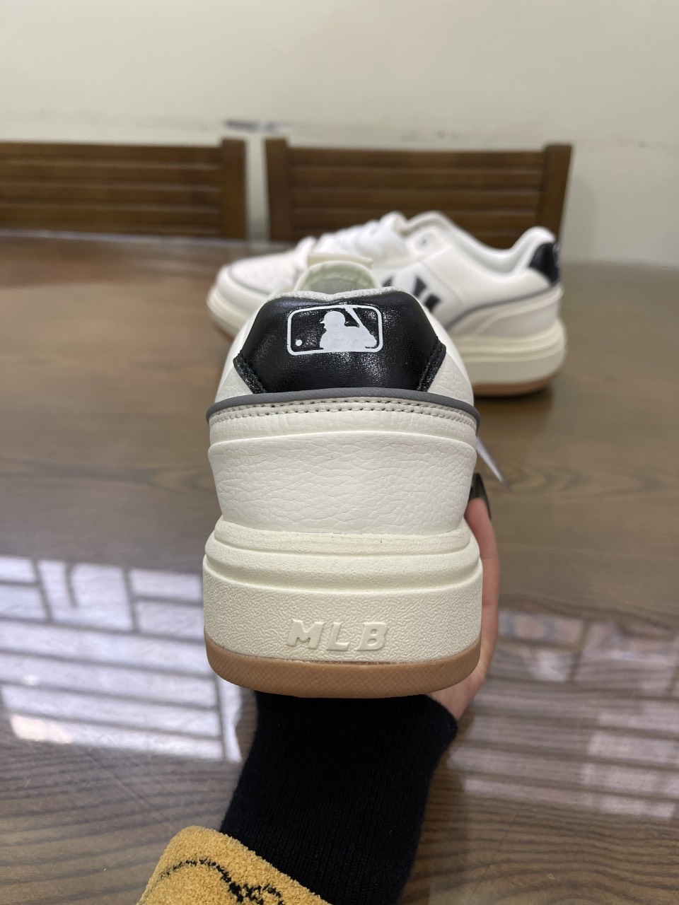 Giày MLB Chunky Liner NY Đế Nâu Siêu Cấp