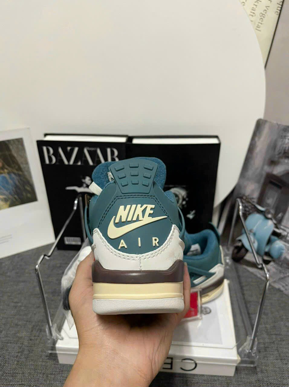 Giày Nike Air Jordan 4 Trắng Xanh LikeAuth