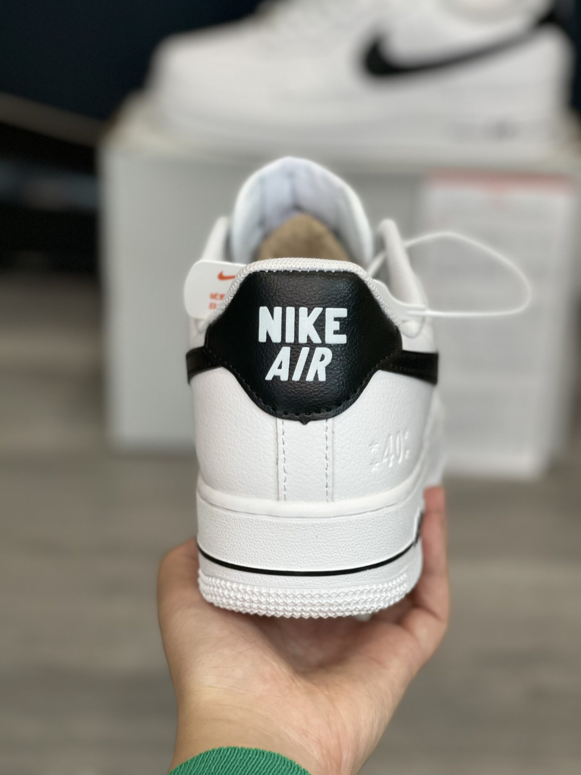Giày Nike Air Force 1 Low 40th Anniversary Black White Like Auth