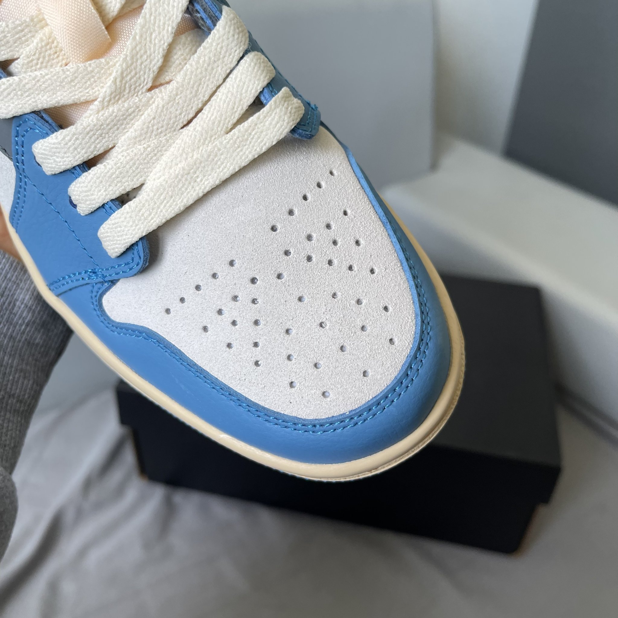 Giày Nike Air Jordan 1 Low Vintage UNC Grey Like Auth