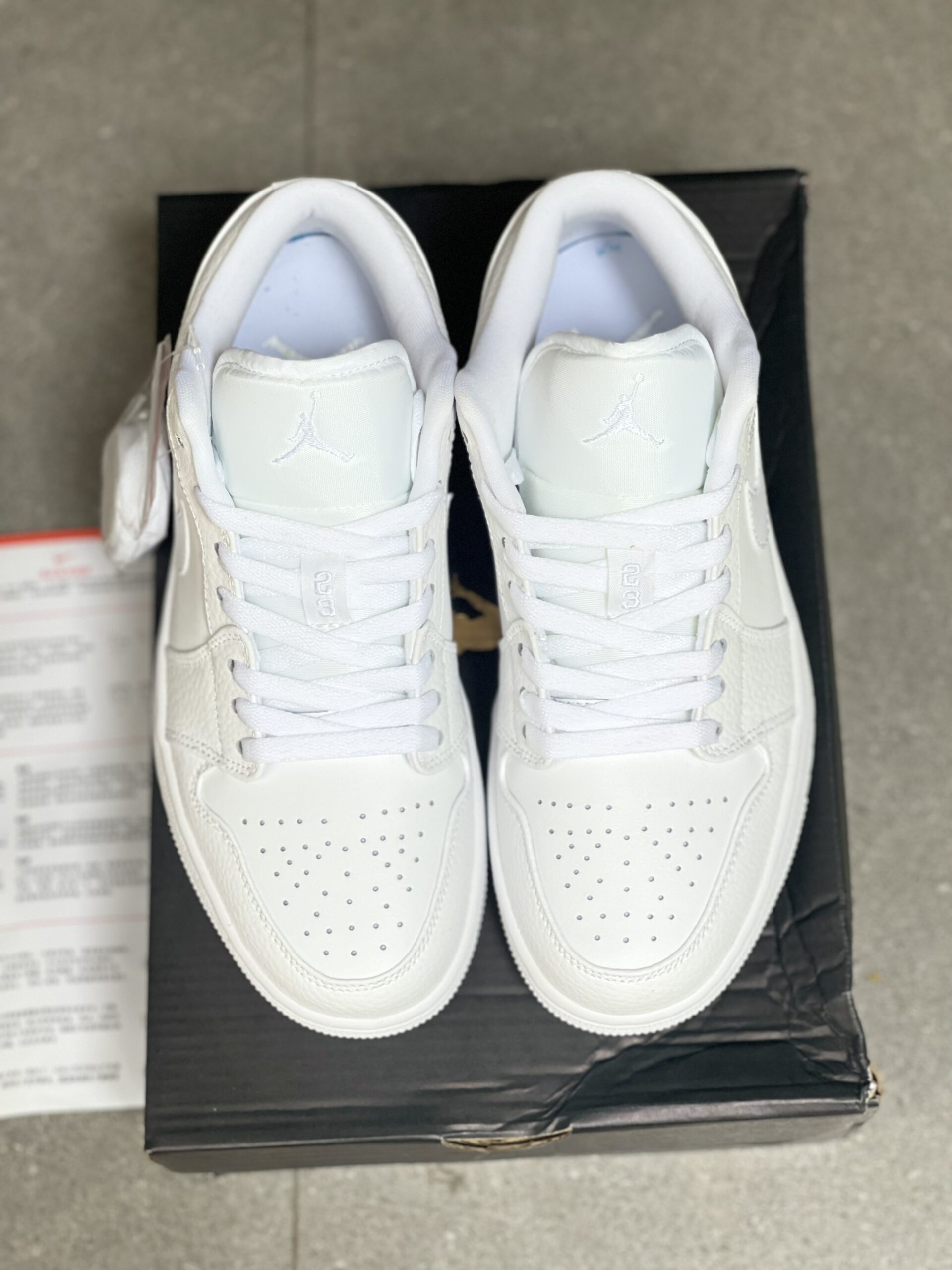 Giày Nike Air Jordan 1 Low Full White Best Quality