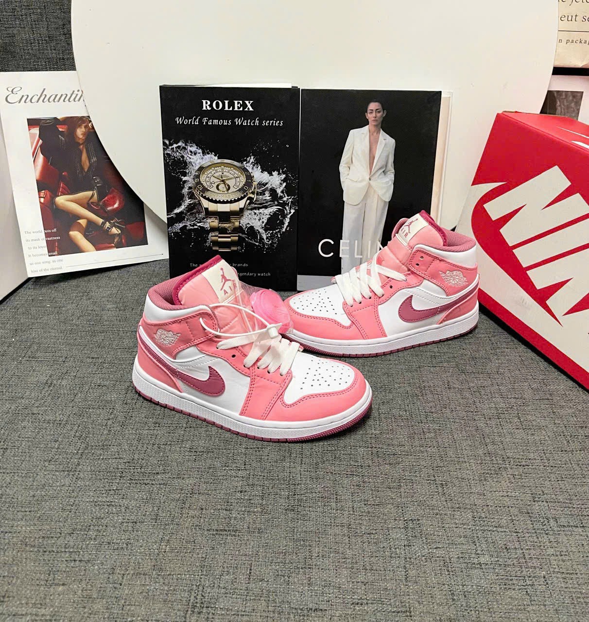 Giày Nike Air Jordan 1 Mid GS Valentines Day 2023 Siêu Cấp