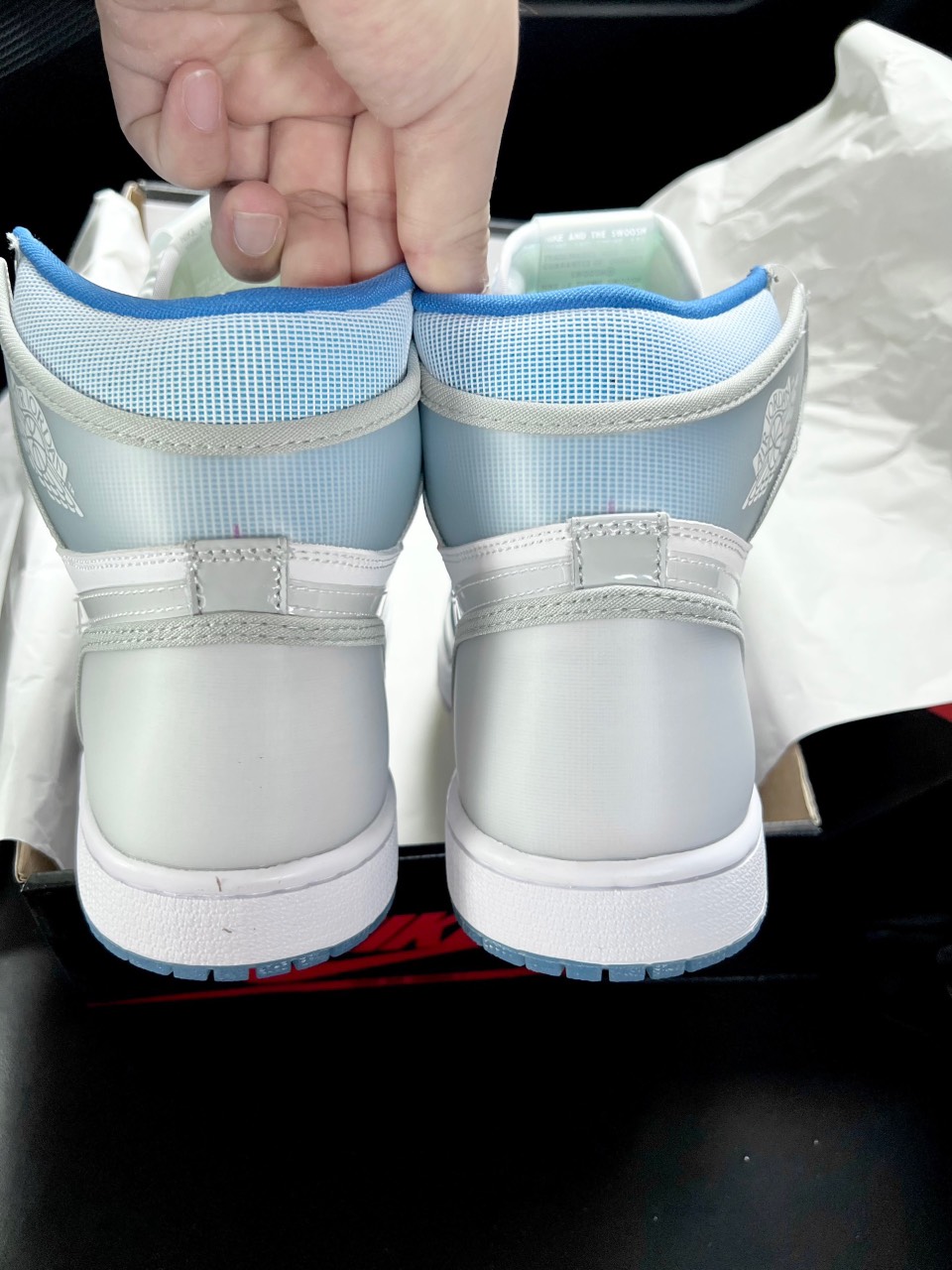 Giày Nike Air Jordan 1 Retro High Zoom White Racer Blue Like Auth