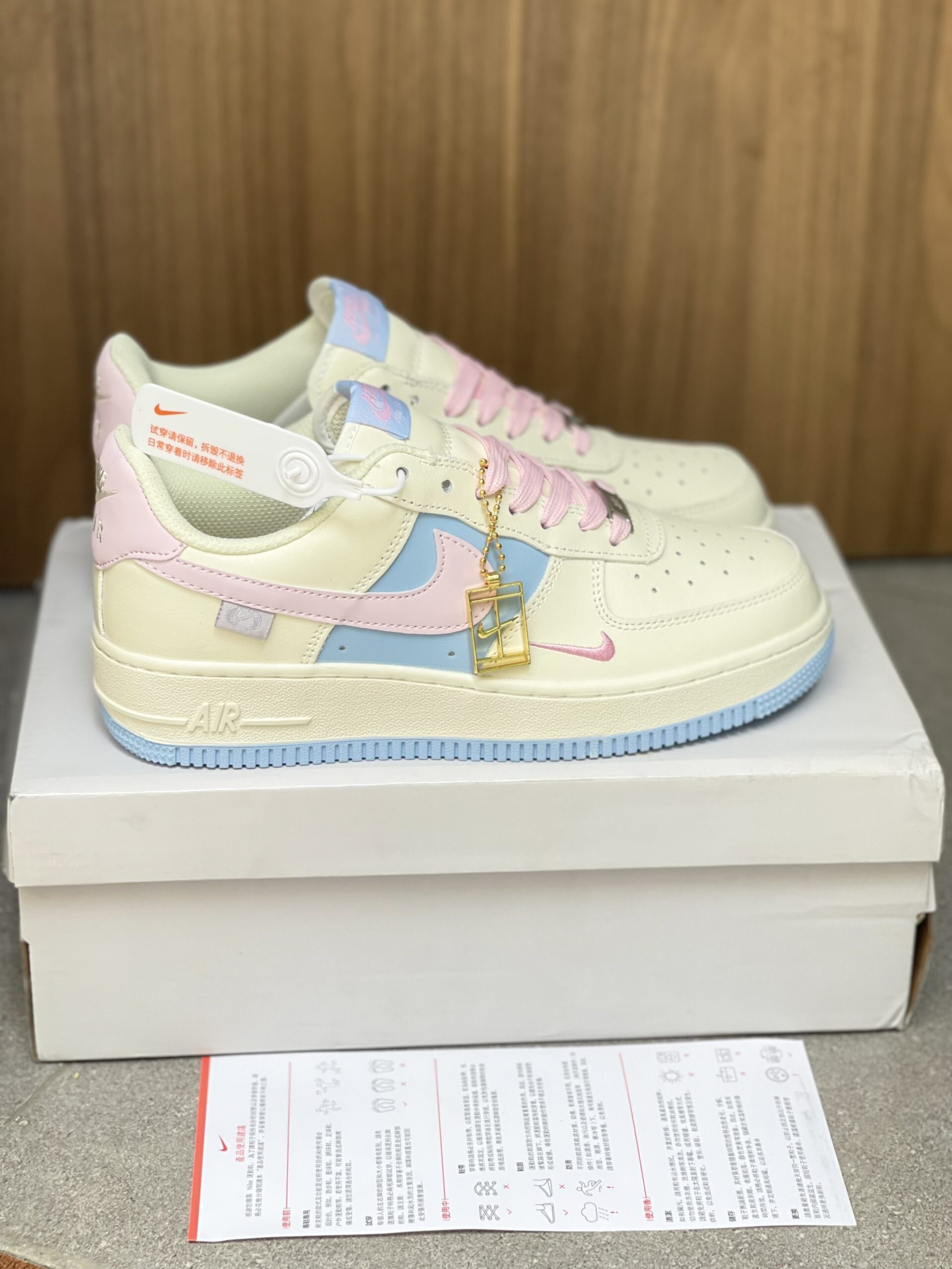 Giày Nike Air Force 1 Low Pink Blue 2023 Like Auth