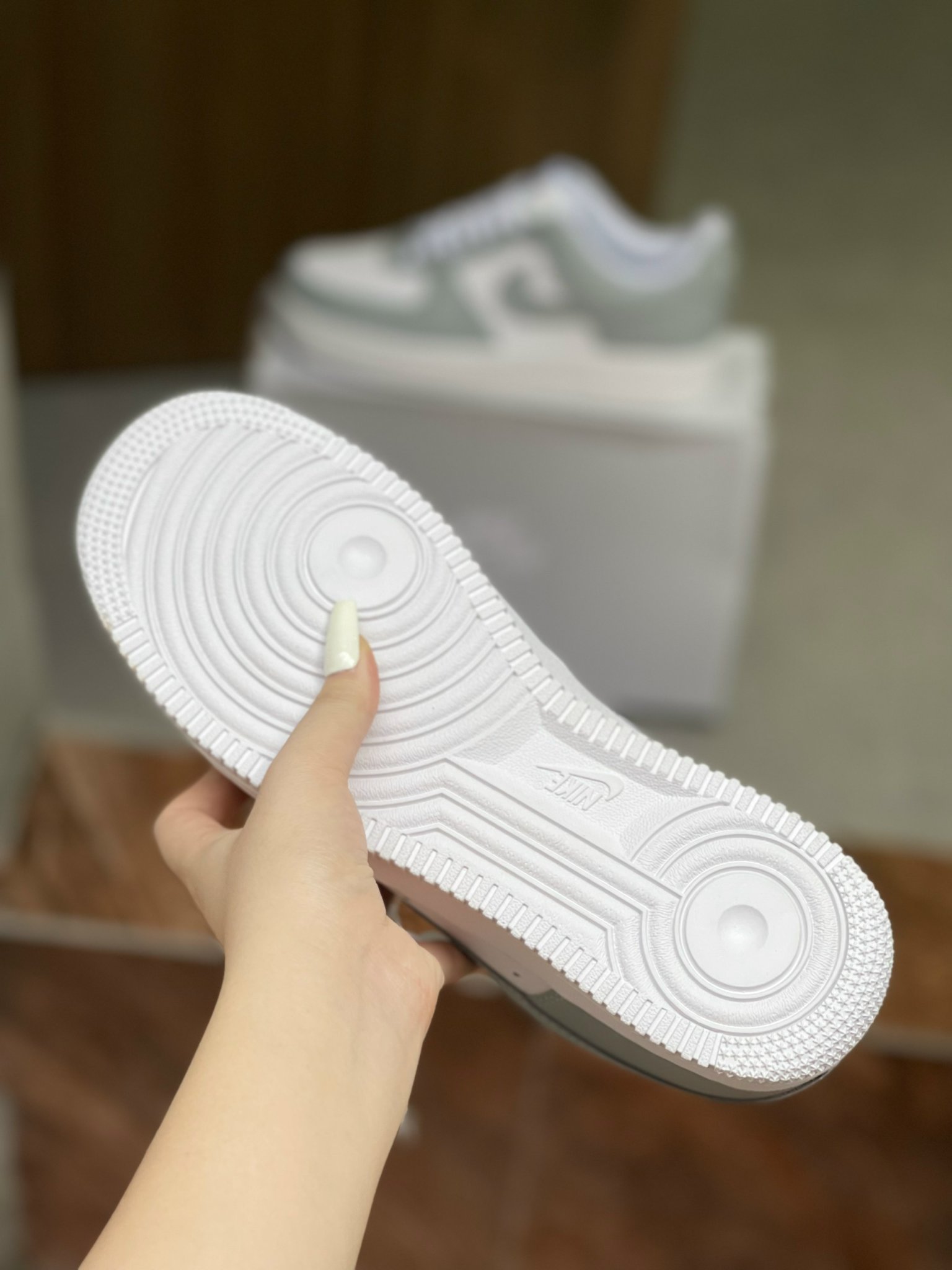 Giày Nike Air Force 1 Low White Light Grey Siêu Cấp