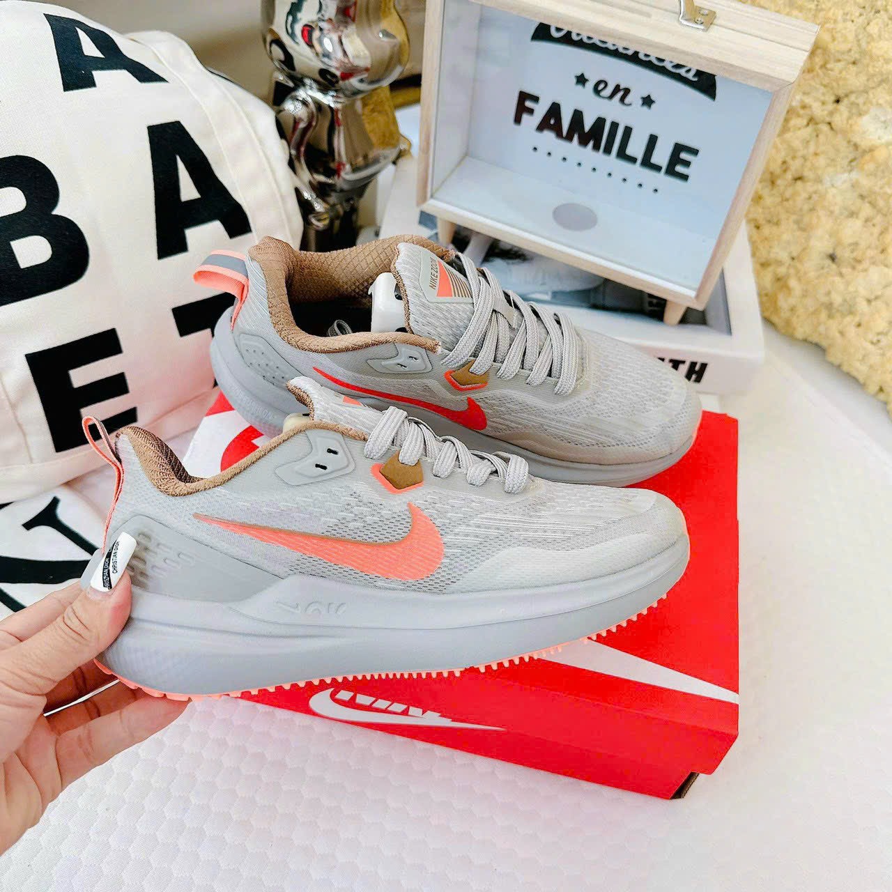 Giày Nike Air Zoom Grey Orange Siêu Cấp