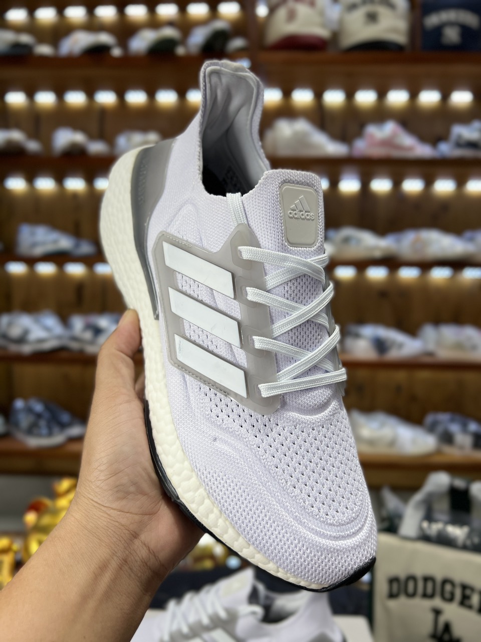Giày Adidas 8.0 White Grey Like Auth
