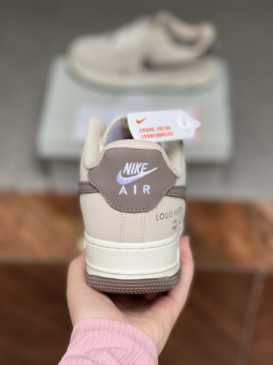Giày Nike Air Force 1 Low Louis Vuitton Brown Like Auth