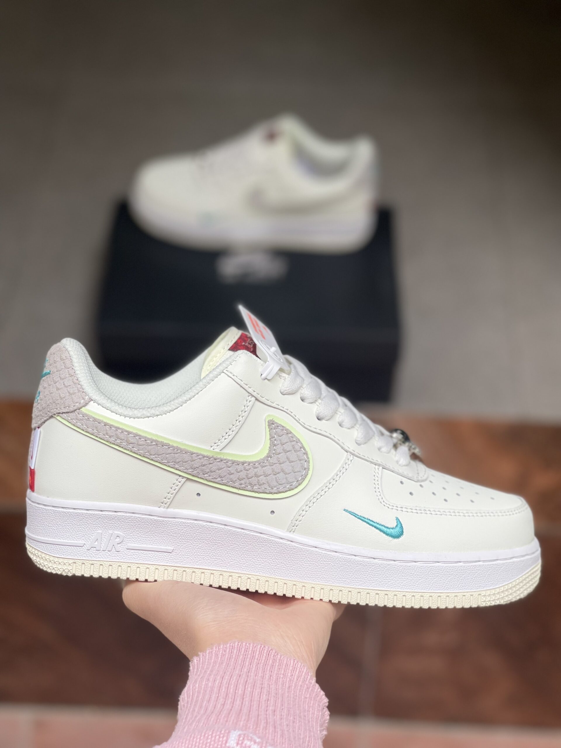 Giày Nike Air Force 1 Low White Green Best Quality