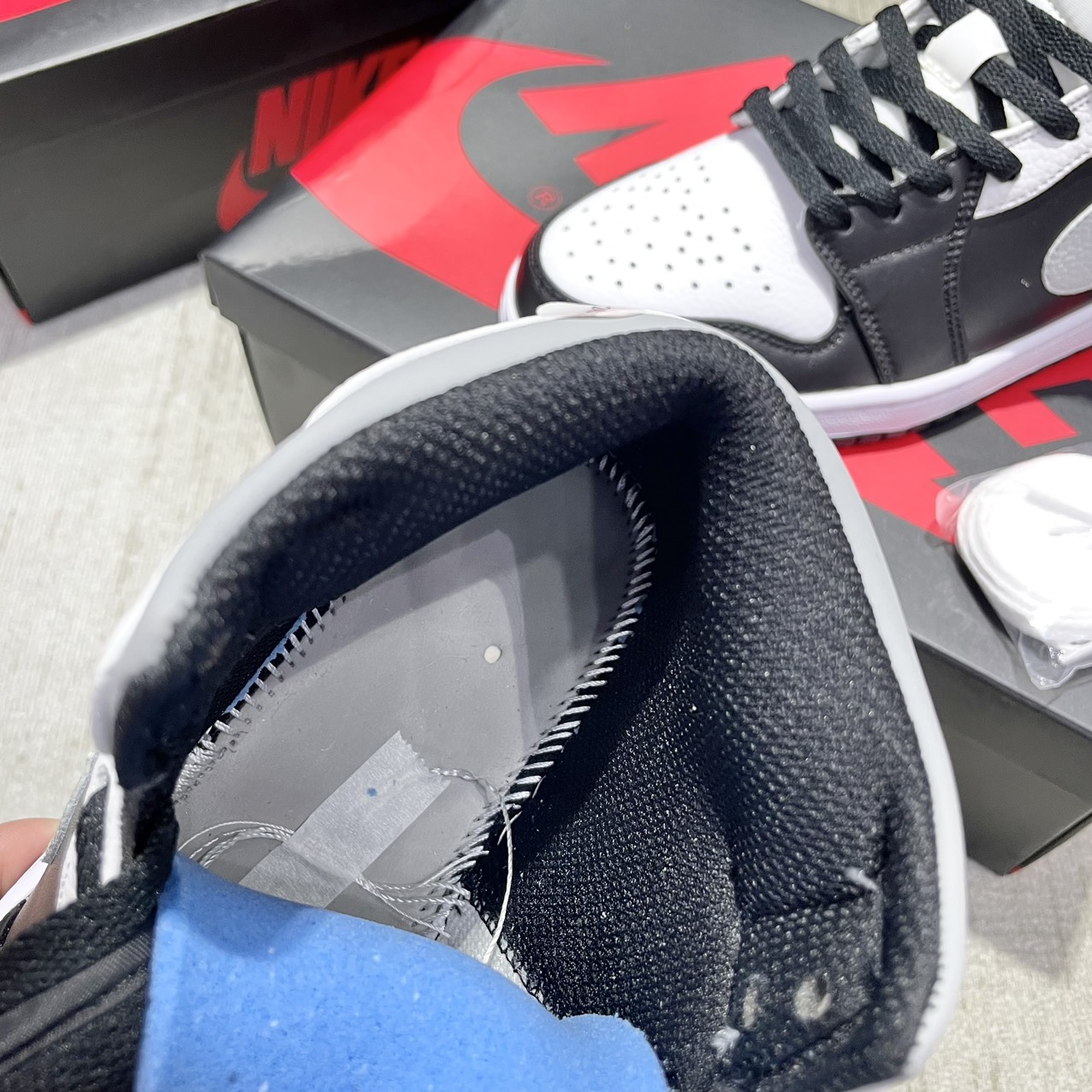 Giày Nike Air Jordan 1 Mid White Shadow Best Quality