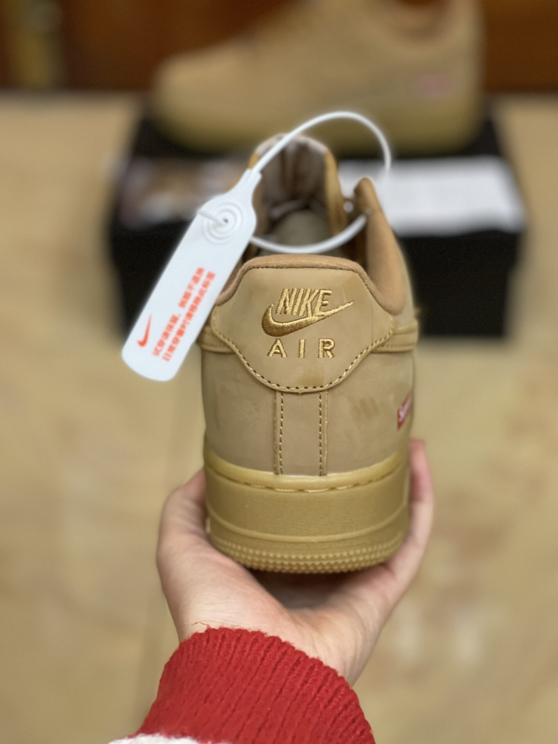 Giày Nike Air Force 1 Low X Supreme SP Wheat Best Quality